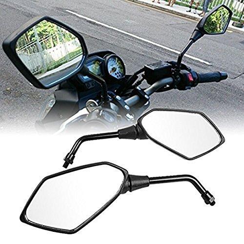 Szmsmy バイクミラー 汎用 M10 正/正ネジ L/R オートバイ 川崎 ホンダ PCX GR...