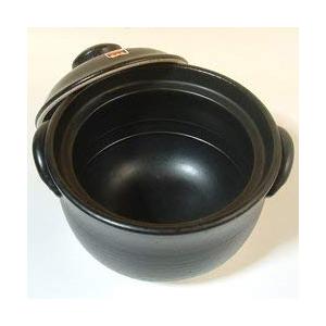 千陶 ぷくぷく ご飯土鍋 炊飯鍋 一重蓋 3合炊き 日本製 黒 : たま実屋