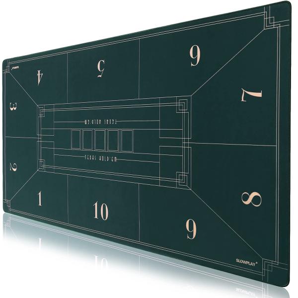 SLOWPLAY Nash ポーカーマット テキサスホールデム 180x90cm｜アール・デコ調プリ...