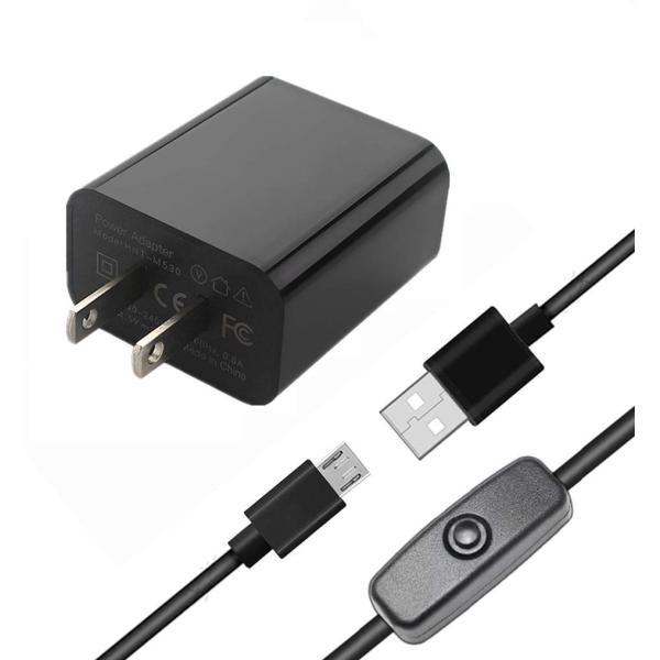 Vemico Raspberry Pi 3b+電源 5V 3A AC アダプター ラズベリーパイ3b...