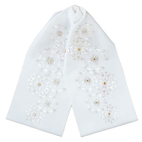 半襟 刺繍 半衿 振袖 成人式 万華鏡 華文様 白地 パステル 日本製 レディース 卒業式 袴姿 フ...