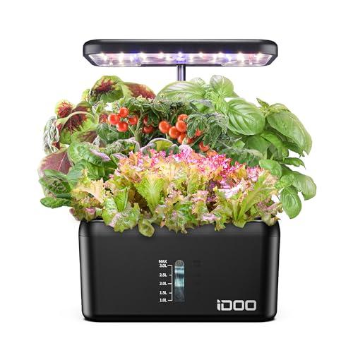 iDOO 水耕栽培キット すいこう栽培キット 家庭菜園 室内 水耕栽培 水中ポンプ搭載 同時に8株野...