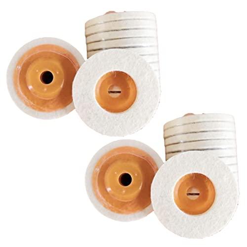 ENN LLC ディスクサンダー グラインダー 羊毛フェルト バフ 取替用 10cm 汎用 (20)