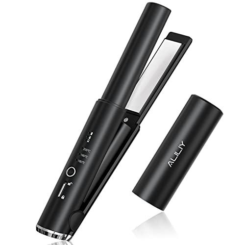 ヘアアイロン コードレス ストレートアイロン ミニ 小型 持ち運び 両用 USB充電式 ヘアアイロン...