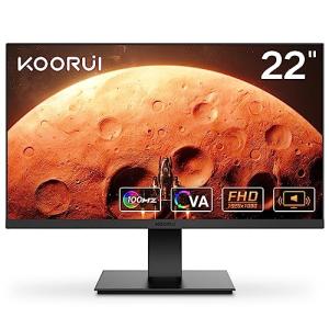 KOORUI モニター 21.5インチ ゲーミングモニター FHD 1080P/フルHD 100HZ PCモニター VAパネル液晶ディスプレ スピーカ