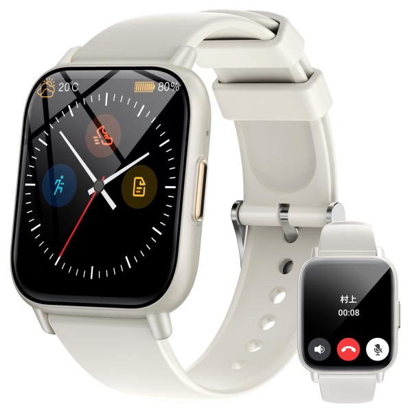 スマートウォッチ レディース アンドロイド/iphone対応 通話機能付き smart watch ...