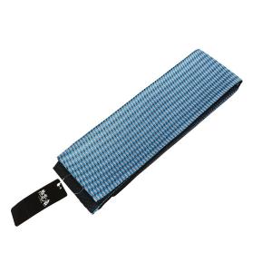 撫松庵　男物　リバーシブル角帯　たづな幾何　ターコイズ　黒　メンズ　浴衣帯　ポリエステル100％　日...