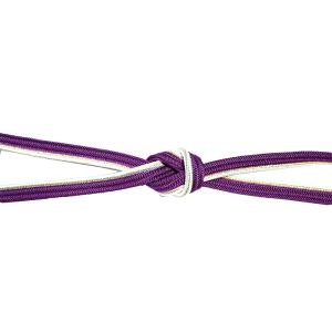 正絹　帯締　紫　帯締め　帯〆　洒落　日本製