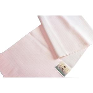 正絹　夏物　帯揚げ　絽　絹地　たてシボ　ピンク　帯揚　日本製
