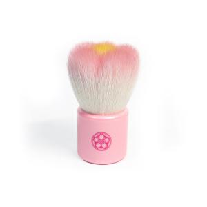 フラワー洗顔ブラシ パープル さくら筆 山羊毛・PBT混毛 京都・熊野