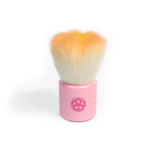 フラワー洗顔ブラシ　オレンジ　さくら筆　山羊毛・PBT混毛　京都・熊野　六角館さくら堂