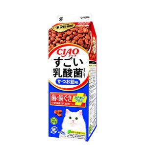 CIAO (チャオ) すごい乳酸菌クランキー 牛乳パック かつお節味 400g 12個セット｜tamari-do