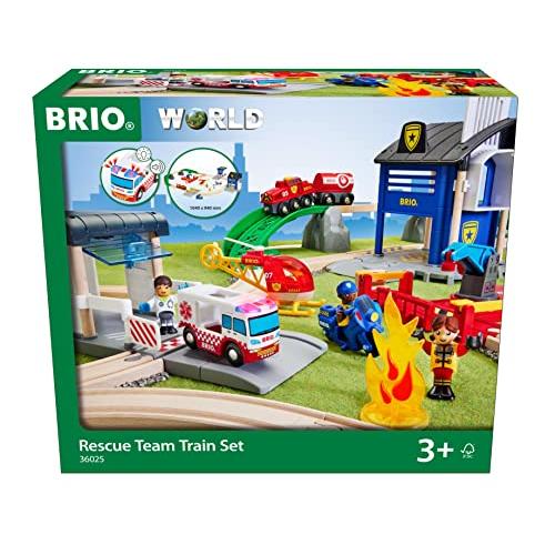 BRIO WORLD (ブリオ ワールド) レスキューチームセット 36025  全44ピース  対...