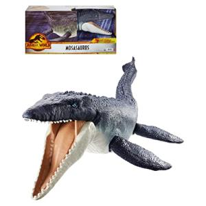 マテル ジュラシックワールド(JURASSIC WORLD) 海の覇者  モササウルス  全長:約75cm   4才~  HNJ56 ネイビー