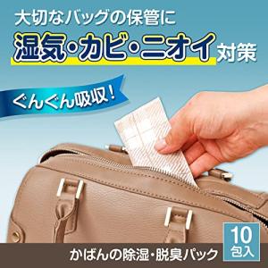 コモライフ かばんの除湿・脱臭パック (10包...の詳細画像1