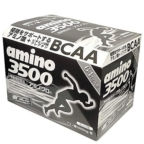 アミノプロ 64包入り アミノ酸3500ｍｇ BＣＡＡ オレンジ味 スティックタイプ (64包)