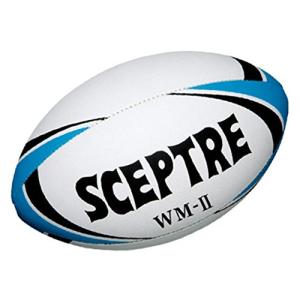 SCEPTRE(セプター) ラグビー ボール ワールドモデル WM-2 レースレス SP14A ブラック×サックス｜tamari-do