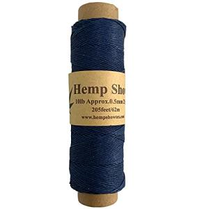 Hemp twine 麻紐 62m巻 2020シリーズ (0.5ｍｍ 25g ネイビー)｜tamari-do