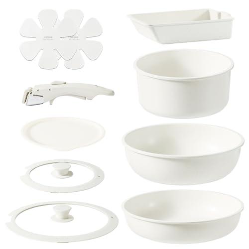 CAROTE カローテ フライパン セット 10点 IH・ガス火対応 PFOA PFOS フリー 5...