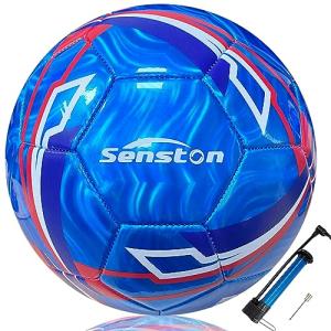 Senston サッカーボール 5号球 き-トレーニング試合サッカー大人と青少年サッカーポンプ付｜tamari-do