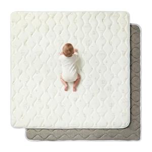 Fortella プレイマット ベビーマット 120×120cm 極厚2cm 防音 滑り止め 折りたたみ 赤ちゃん用 クッション 衝撃吸収 お昼