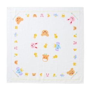ミキハウス ガーゼバスタオル バスタオル 沐浴 お風呂 綿100％ 日本製 90×90cm 出産準備 男の子 女の子 ベビー キッズ 赤ちゃ