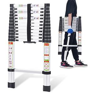 RIKADE 伸縮はしご 耐荷重150kg 軽量 持ち運びやすい 折り畳み 伸縮