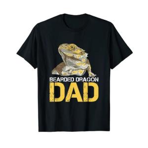 メンズ フトアゴヒゲトカゲ 爬虫類 Bearded Dragon Dad Tシャツ｜tamari-do