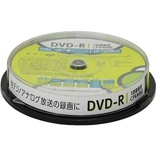 グリーンハウス DVD-R CPRM 録画用 1-16倍速 10枚スピンドル GH-DVDRCB10