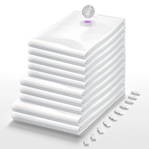 Hifree 布団圧縮袋 衣類圧縮袋マルチサイズ 10枚セット 布団収納袋 高密封・漏れなし 厚手 ...