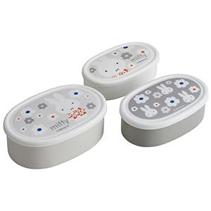 スケーター(Skater) シール容器 保存容器 日本製 (大400ml 中280ml 小180ml) 3個組 Ag+ 抗菌 ミッフィー モノト