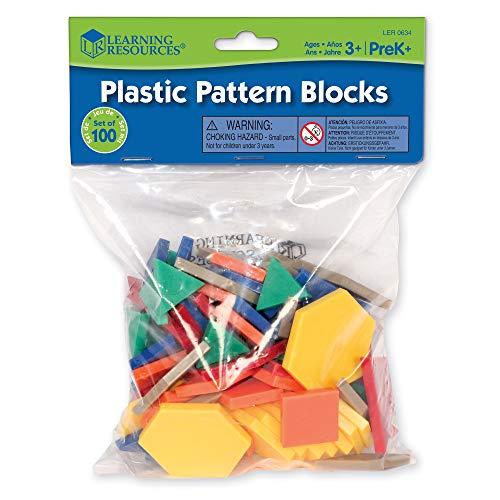 ラーニング リソーシーズ Mini-Set Pattern Blocks ： 0.5 CM LER ...