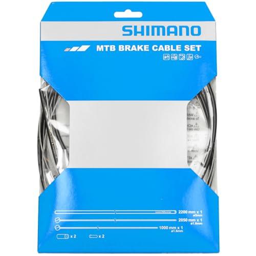 シマノ(SHIMANO) リペアパーツ ブレーキケーブルセット ステンレス MTB ブラック Y80...