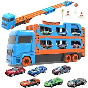 KeyAngel 車おもちゃ 建設車両セット カタパルト式大きいサイズの車 男の子おもちゃ お誕生日プレゼントランキング 知育玩具 ミニカーセッ｜tamari-do