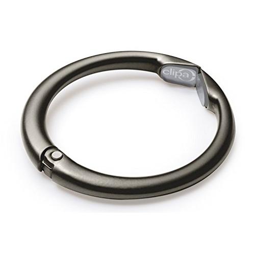 Clipa 2 クリッパ バッグハンガー Matte Hematite Purse Hanger 2...