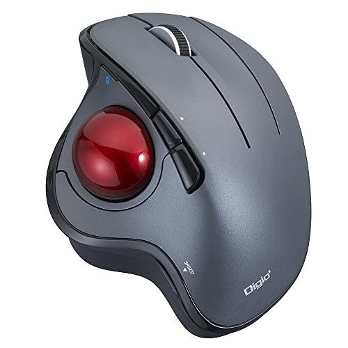 ナカバヤシ Digio2トラックボールマウス 角度可変 Bluetooth5.0 5ボタン 光学式 ...