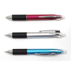 タキザワ 4色ボールペン+シャープペン スタイリッシュメタリック塗装5メカニックペン 色混 6本パック K1-SRXM5M-6｜tamari-do