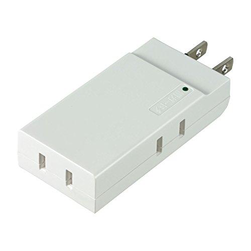 エルパ (ELPA) コンパクトタップ耐雷 コンセント 電源タップ 雷ガード 3個口 15A 125...