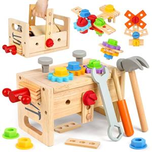 組み立て おもちゃ 男の子 女の子 3 4 5 6歳誕生日 プレゼント モンテッソーリ 工具 大工 おもちゃさんセット 木のおもちゃ ランキング｜tamari-do