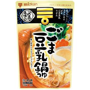 ミツカン 〆まで美味しいごま豆乳鍋つゆストレート 750g×4袋 鍋の素｜tamari-do