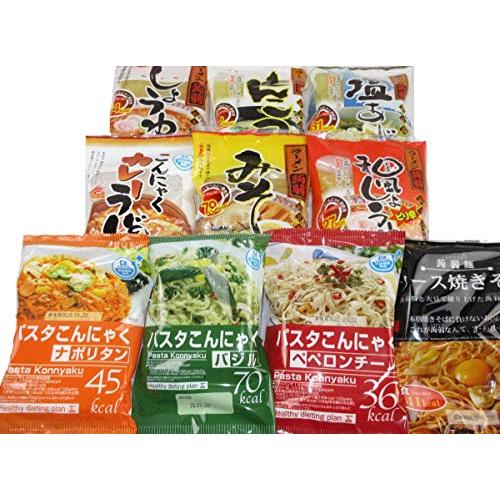 ナカキ食品 しょうゆ ダイエット こんにゃく麺 こんにゃくラーメン こんにゃくパスタ 10種各1食(...