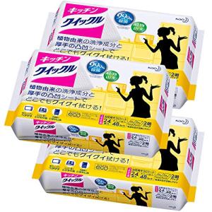 まとめ買い キッチンクイックル 台所用洗剤 シートタイプ 詰替用 24枚×3個｜tamari-do