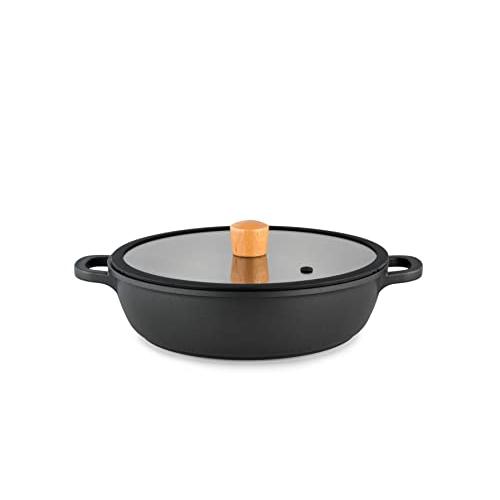 SENSARTE 両手鍋 卓上鍋 すき焼き鍋 28cm IH対応 ガス対応 一品万能 煮る 焼く 炒...