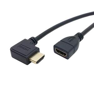CY左角度付き90度コネクタHDMI 1.4?with Ethernet & 3dタイプAオスto aメス延長ケーブル0.5?M｜tamari-do