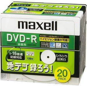 maxell 録画用 CPRM対応DVD-R 120分 16倍速対応 地デジ録ろうシリーズ インクジ...