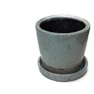 ダルトン(Dulton) 園芸用品 カラー グレーズド ポット クラシックグリーン Mサイズ 底穴あり COLOR GLAZED POT C.G｜tamari-do