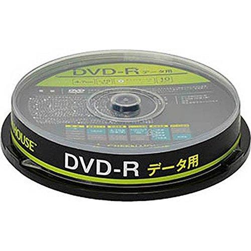 グリーンハウス データ用 DVD-R 10枚組 スピンドル 大容量データを1回記録できるDVD-Rメ...