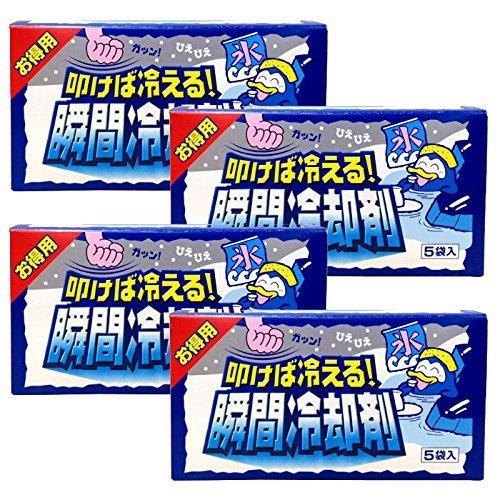 扶桑化学 セット品 叩けば冷える 瞬間冷却剤 5枚 ×4個 