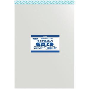 シモジマ ヘイコー 透明 OPP袋 クリスタルパック テープ付 B4 100枚 T-B4 006743300