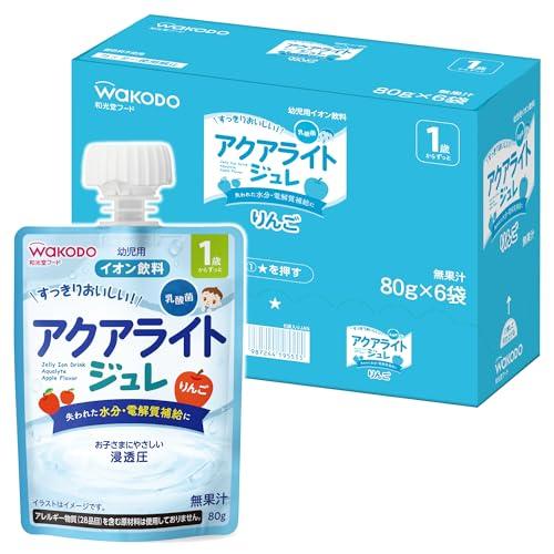 和光堂 1歳からのMYジュレドリンク アクアライトりんご 80g×6個 12か月頃から すっきりおい...